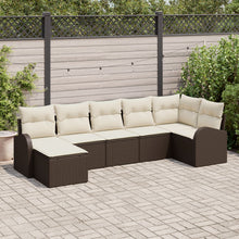 Tuin Sofa Set Set Van 7 Bruin Rattan Tuin Sofa Rechthoekig