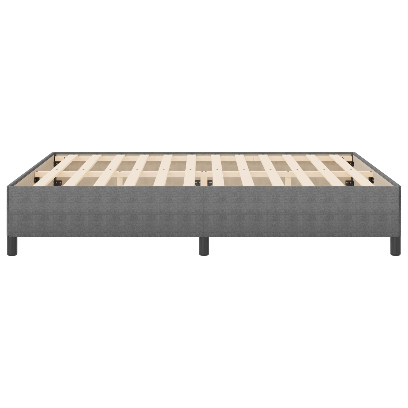 Bedframe Corduroy Stof Lichtgrijs 180 x 200 cm