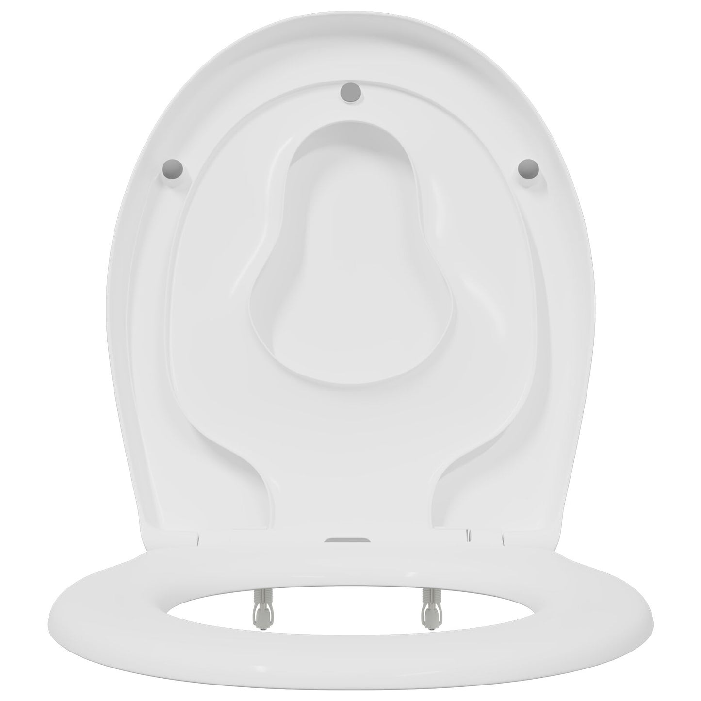 Familie Toiletbril Met Kindertoiletbril Snelle Release Duroplast Wit