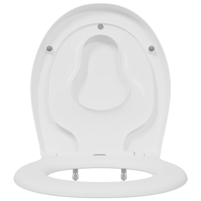Familie Toiletbril Met Kindertoiletbril Snelle Release Duroplast Wit