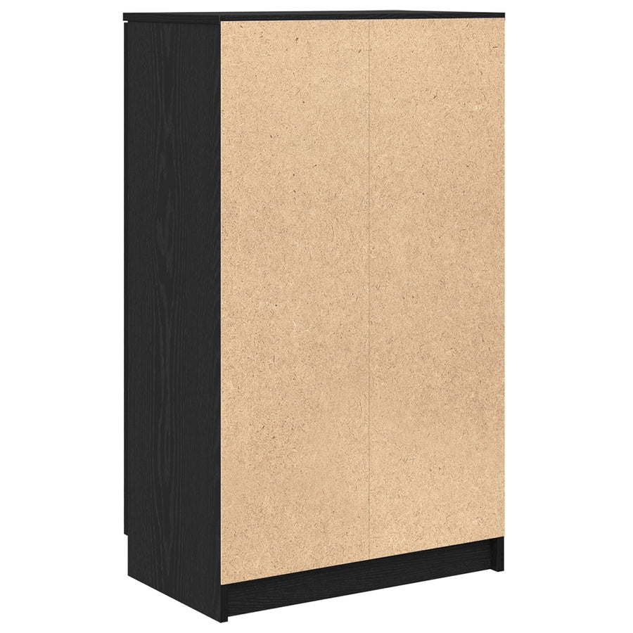 Schoenenkast 59X35X100 Cm Hout Zwart eiken