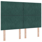 Headboard Dark Green 144 cm Velvet