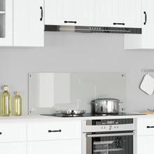 Keuken Achterwand Helder 110X40X0.6 Cm Gehard Glas Transparant 110 x 40 cm