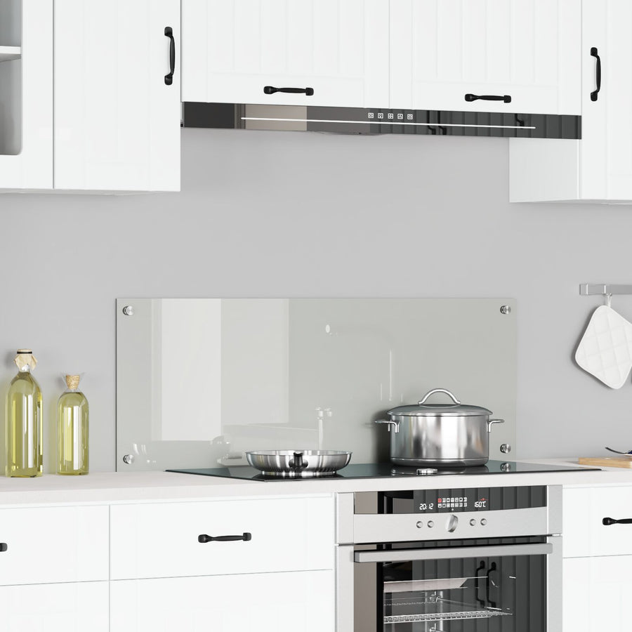Keuken Achterwand Helder 110X40X0.6 Cm Gehard Glas Transparant 110 x 40 cm