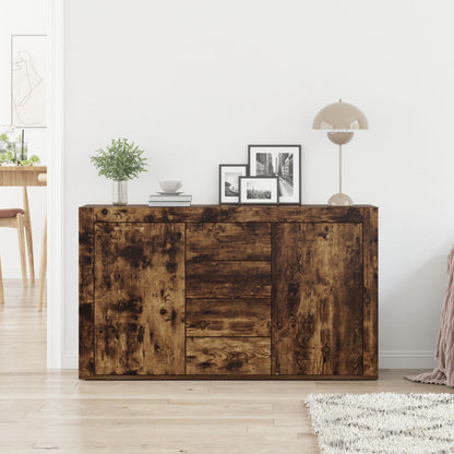 Dressoir Bewerkt Hout 120 X 36 X 69 Cm Dressoir