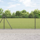 Afrasteringspaal 10 x 0,8 m staal grijs