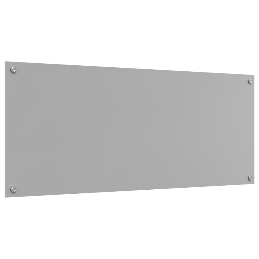 Keukenwand Glas Duurzaam Rechthoekig Lichtgrijs 120 x 50 cm