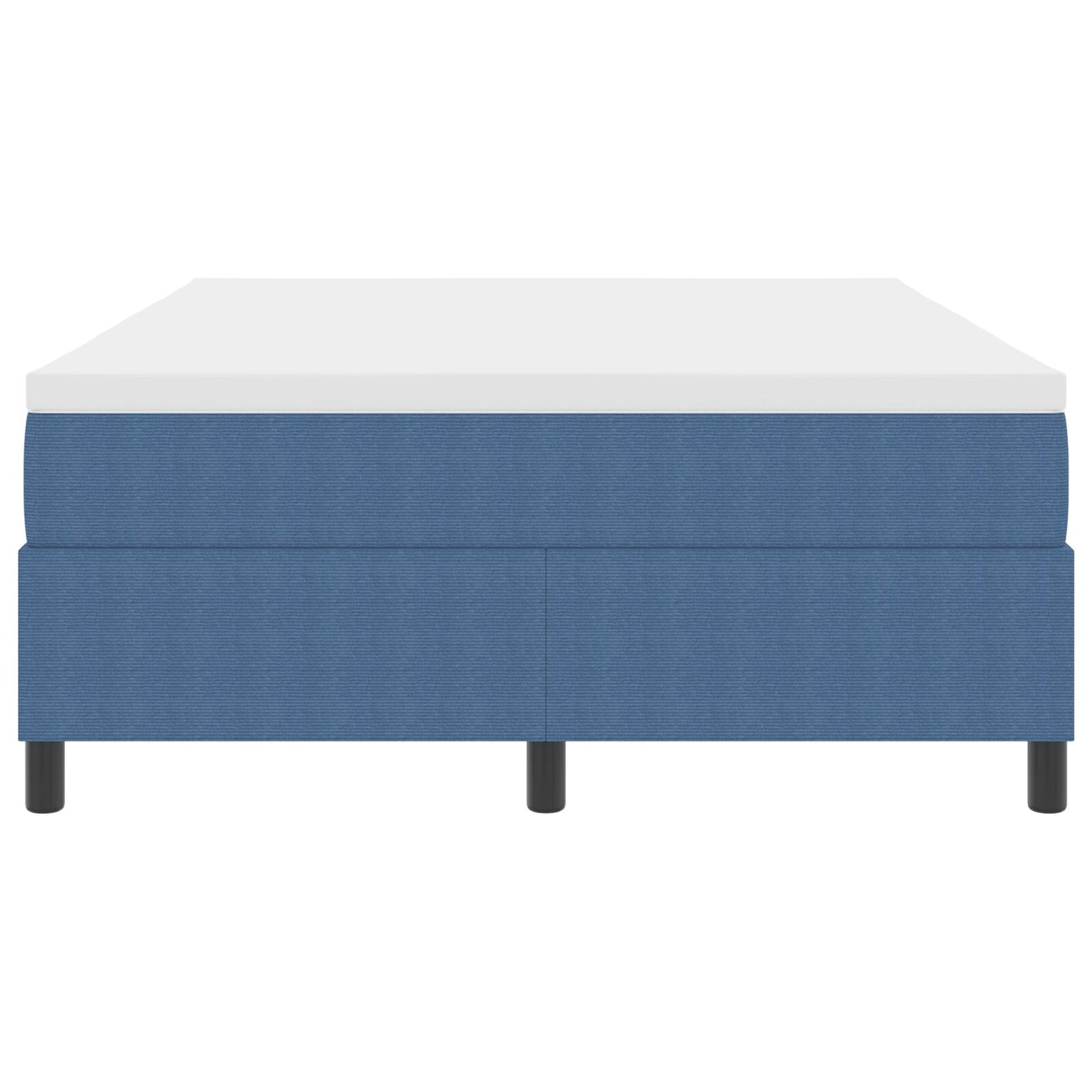Boxspringbed Met Matras Blauw 140X200 Cm Corduroy Stof