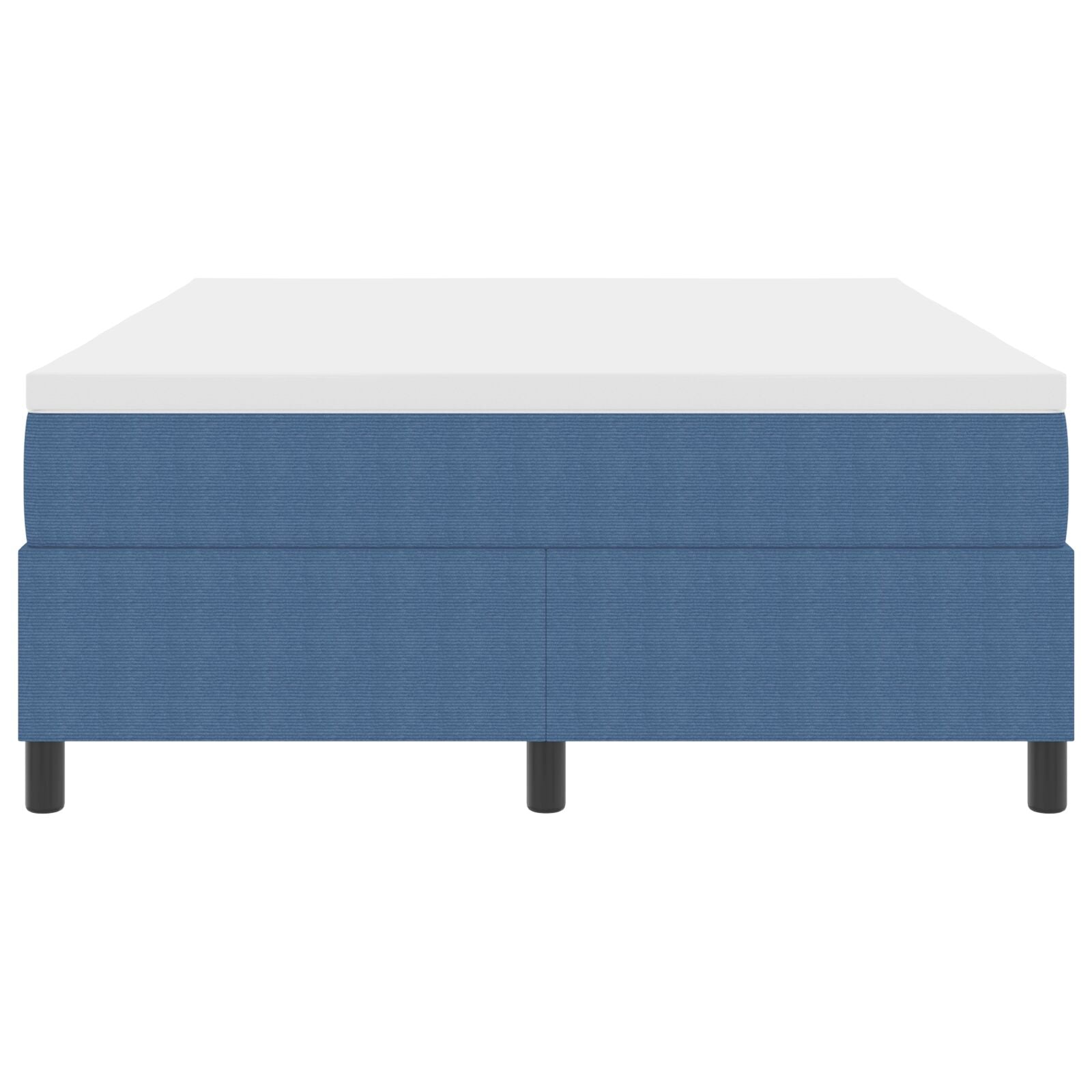 Boxspringbed Met Matras Blauw 140X200 Cm Corduroy Stof
