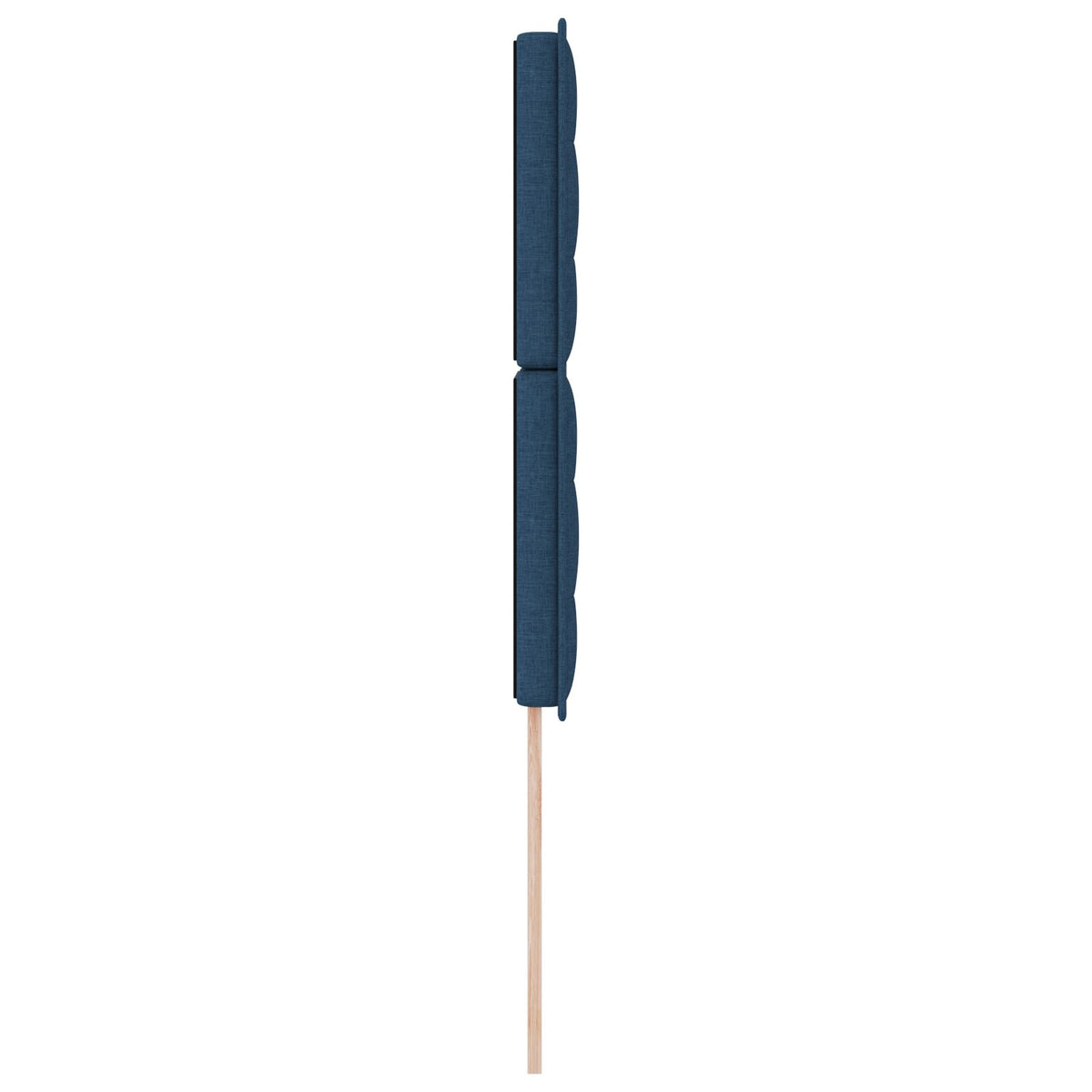 Hoofdbord Lijnen Ontwerp Stof Blauw 80 cm Hoog hoofdbord