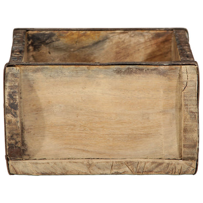 Dienbladen 4 Stuks Massief Hout Gerecycled 30 x 15 x 9 cm