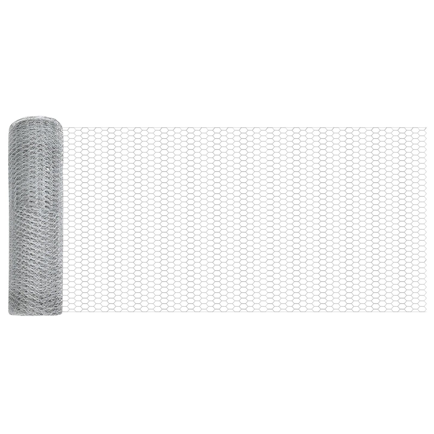 Hek Palen 5 Stuks U-Kanaal 60 Cm Gegalvaniseerd Staal,  Hexagon Hek 0.6X10 M Gegalvaniseerd Staal