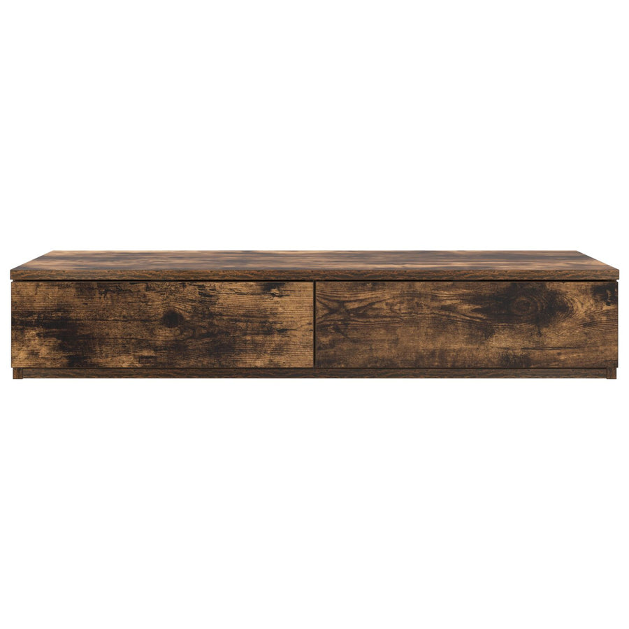 Bedlade 100X36,5X16,5 Cm Gelaagd Hout Gerookt eiken 100 x 36.5 x 16.5 cm