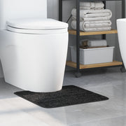 Badmat antislip 50x50 cm donkergrijs polyester