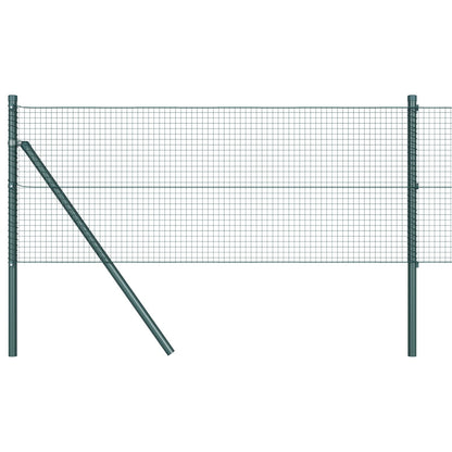 Gelast Draadhek Met 13 Palen Groen 0.5X50 M Staal Gegalvaniseerd Staal