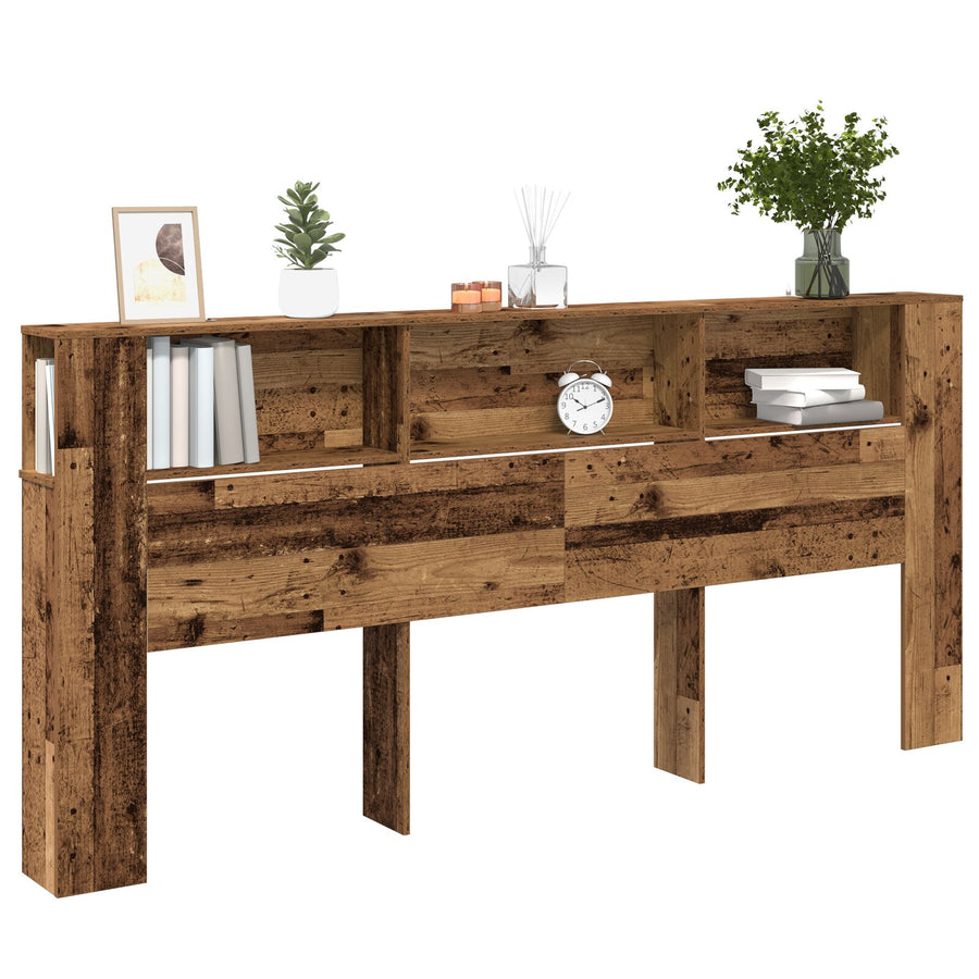 Hoofdeinde Kast Oud Hout 220X18,5X104,5 Cm