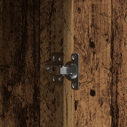 Kaptafel Met Led-Verlichting 102X33X135 Cm Oud hout