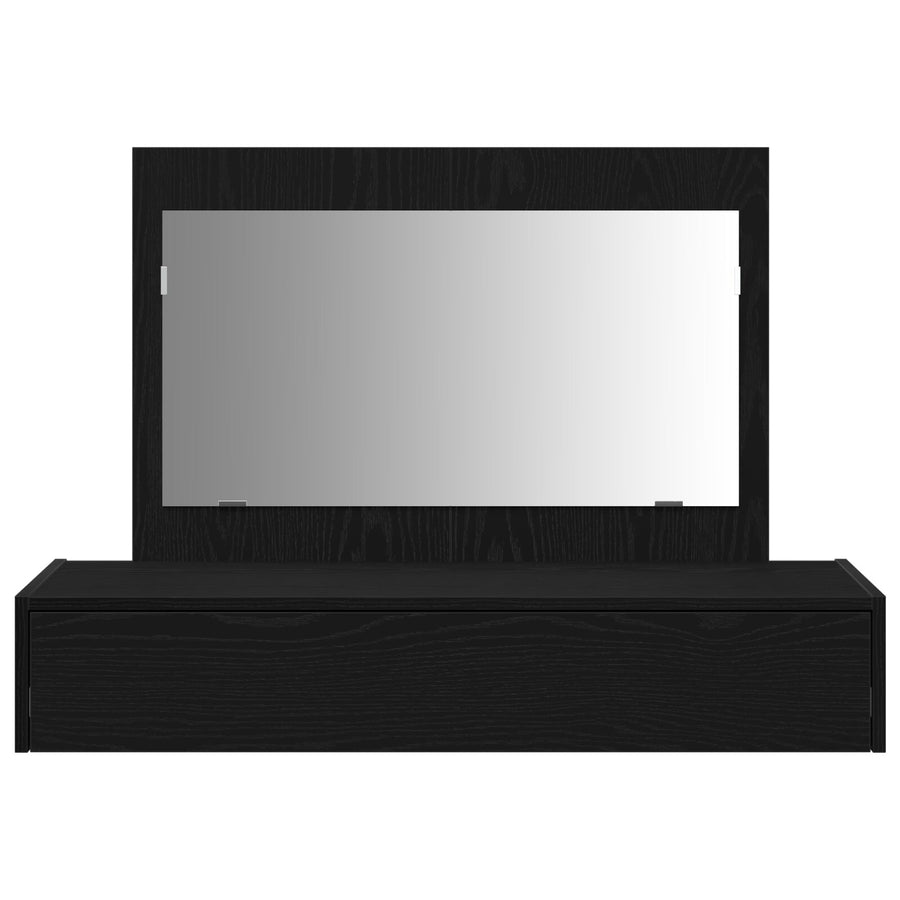 Wandgemonteerde Kaptafel In , 100 x 40 x 70 cm Zwart eiken zonder LED