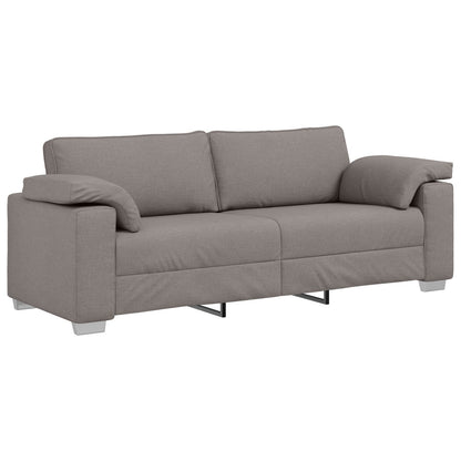 2-Delige Bankset Met Kussens Taupe Stof