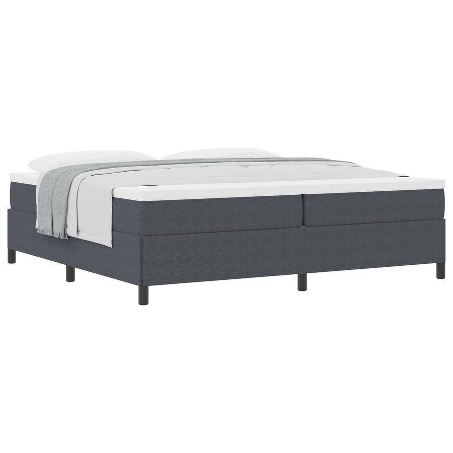 Bedframe Corduroy Stof Donkergrijs 200 x 200 cm