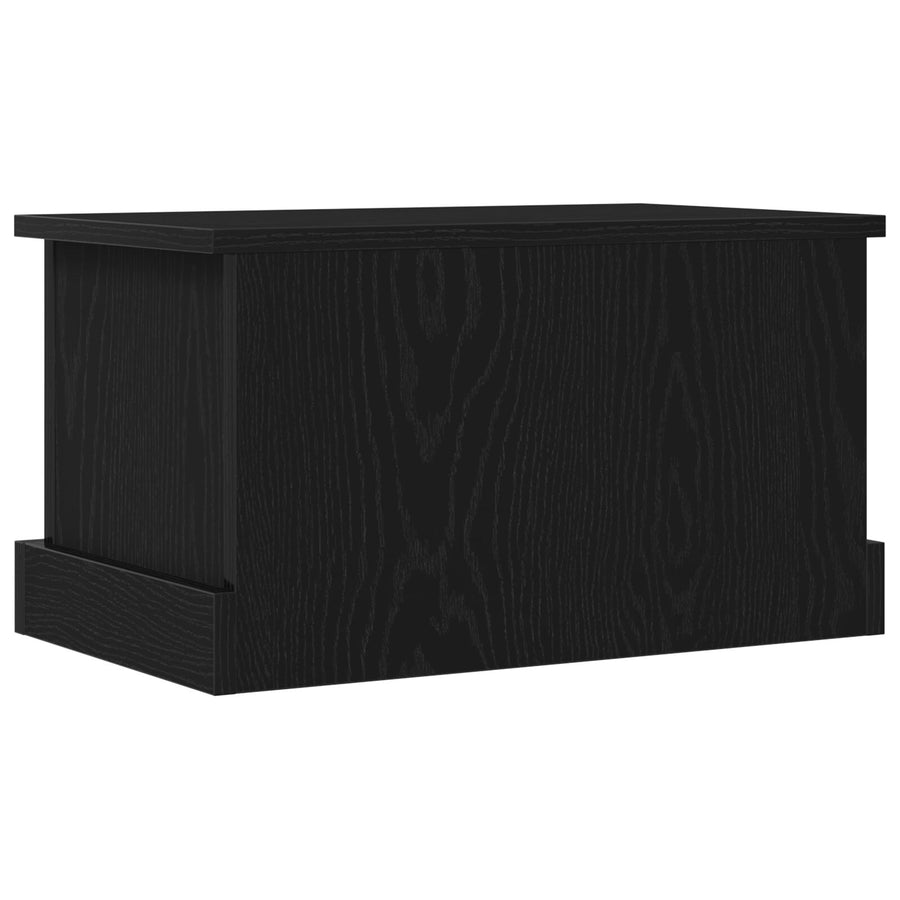 Opbergdoos Zwart Eiken 50X30X28 Cm Samengesteld Hout