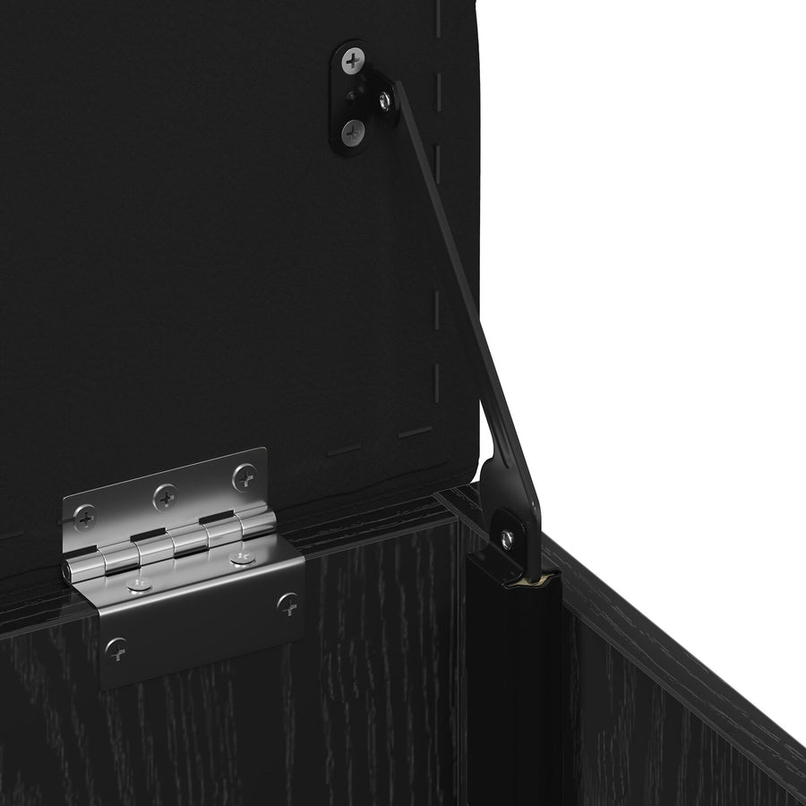 Opslagbank 40X40X45 Cm Geengineerd Hout Zwart eiken 42 x 42 x 45 cm