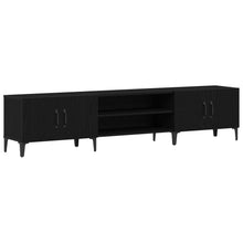 Tv Meubel Zwart Eiken 180X31,5X40 Cm Geengineerd Hout