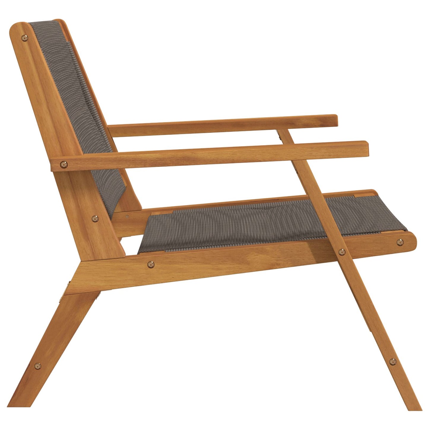 Tuinstoelen 2 Stuks 67X77X73 Cm Massief Acaciahout Grijs 2x stoel