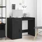 Bureau zwart eiken 100x49x74 cm met lade
