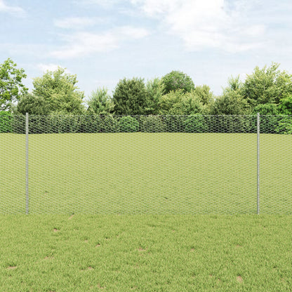 Hekpalen 22 Stuks U-Kanaal 100 Cm Gegalvaniseerd Staal,  Hexagon Hek 1X100 M Gegalvaniseerd Staal