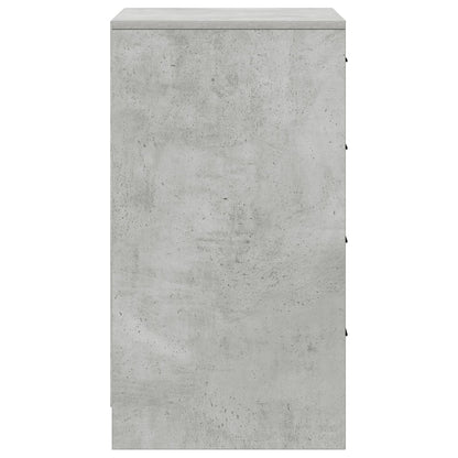 Sideboard 40X41X75 Cm Bewerkt Hout Betonnen grijs