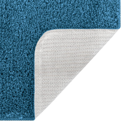 2-Delige Badmatset Polypropyleen Antislip Blauw