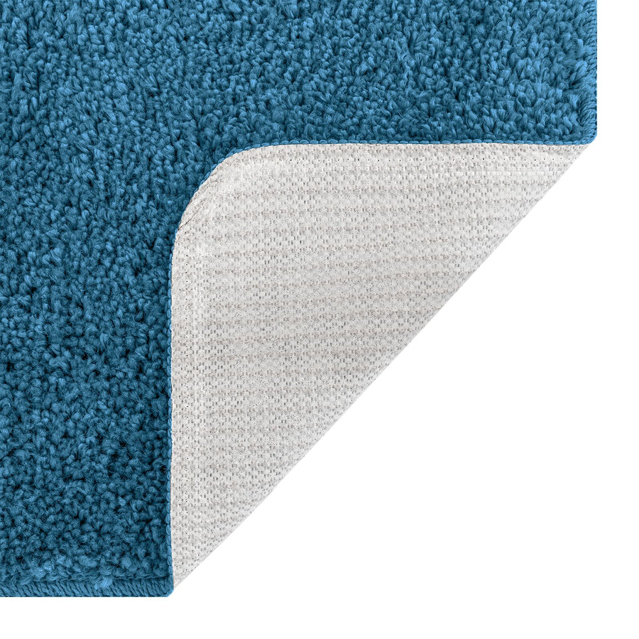2-Delige Badmatset Polypropyleen Antislip Blauw