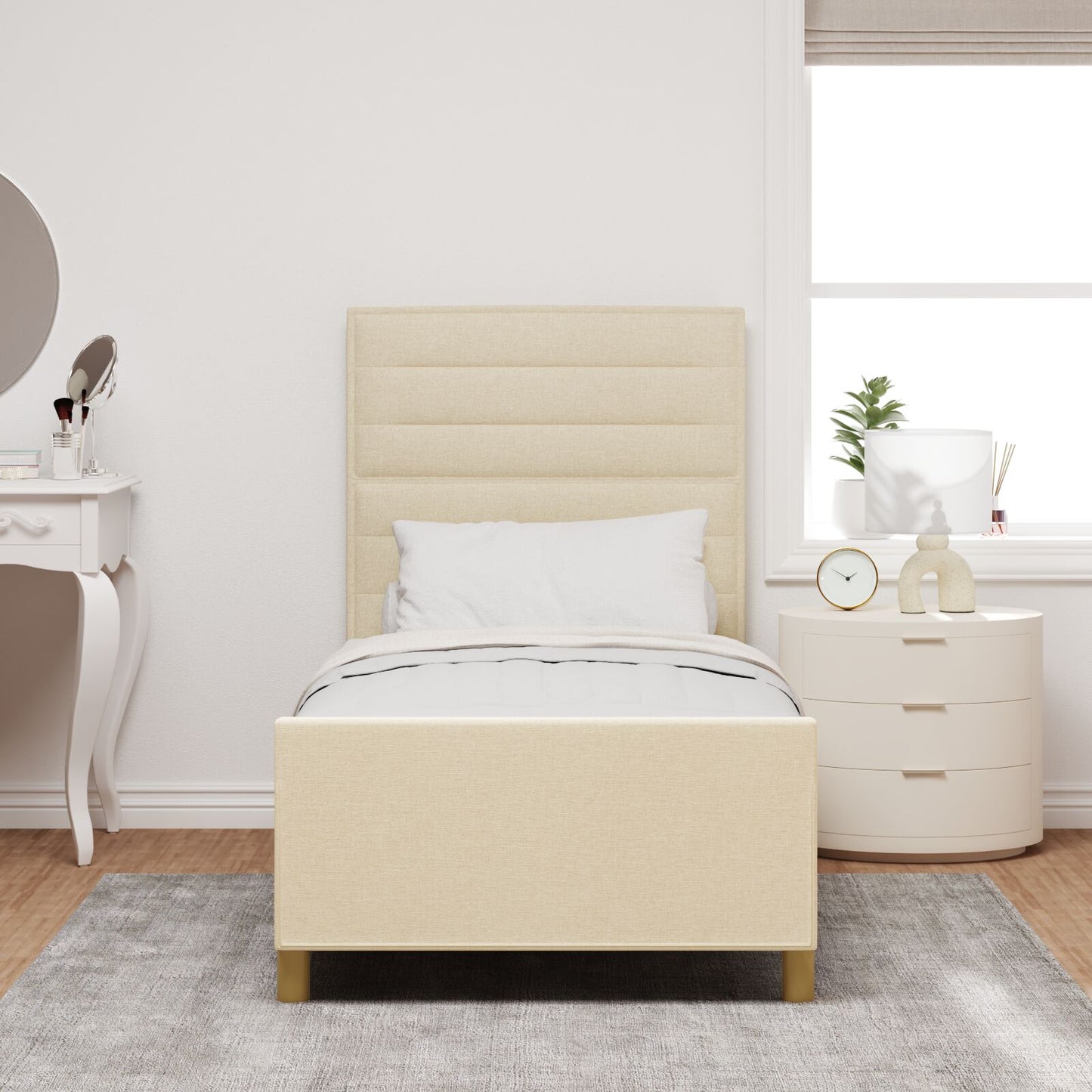 Bedbodem In Crème, 80X200 Cm, Stof Crème