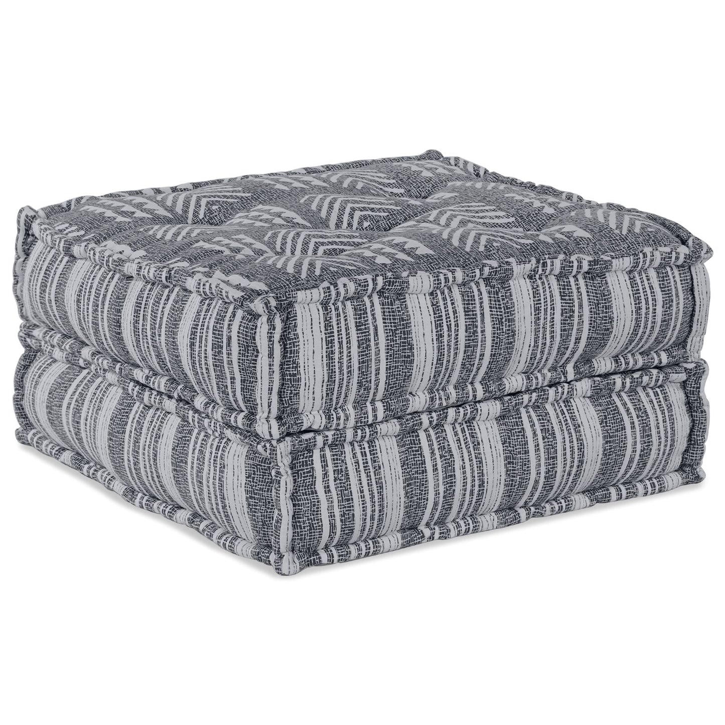 Modulaire Poef Grijs 70X70X36 Stof Grijze Print 70 x 70 x 36 cm Lounge sofa