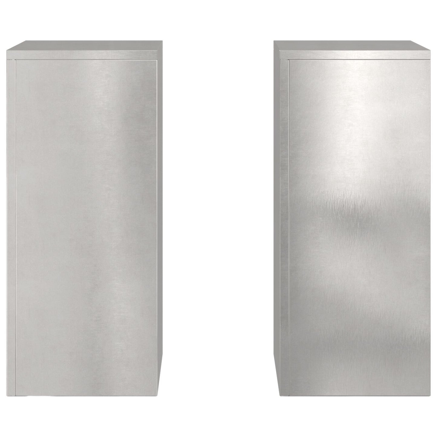 Buiten Plant Stands Pilaar 2 Stuks 24X24X55 Cm Roestvrijstaal 2x (55 cm)
