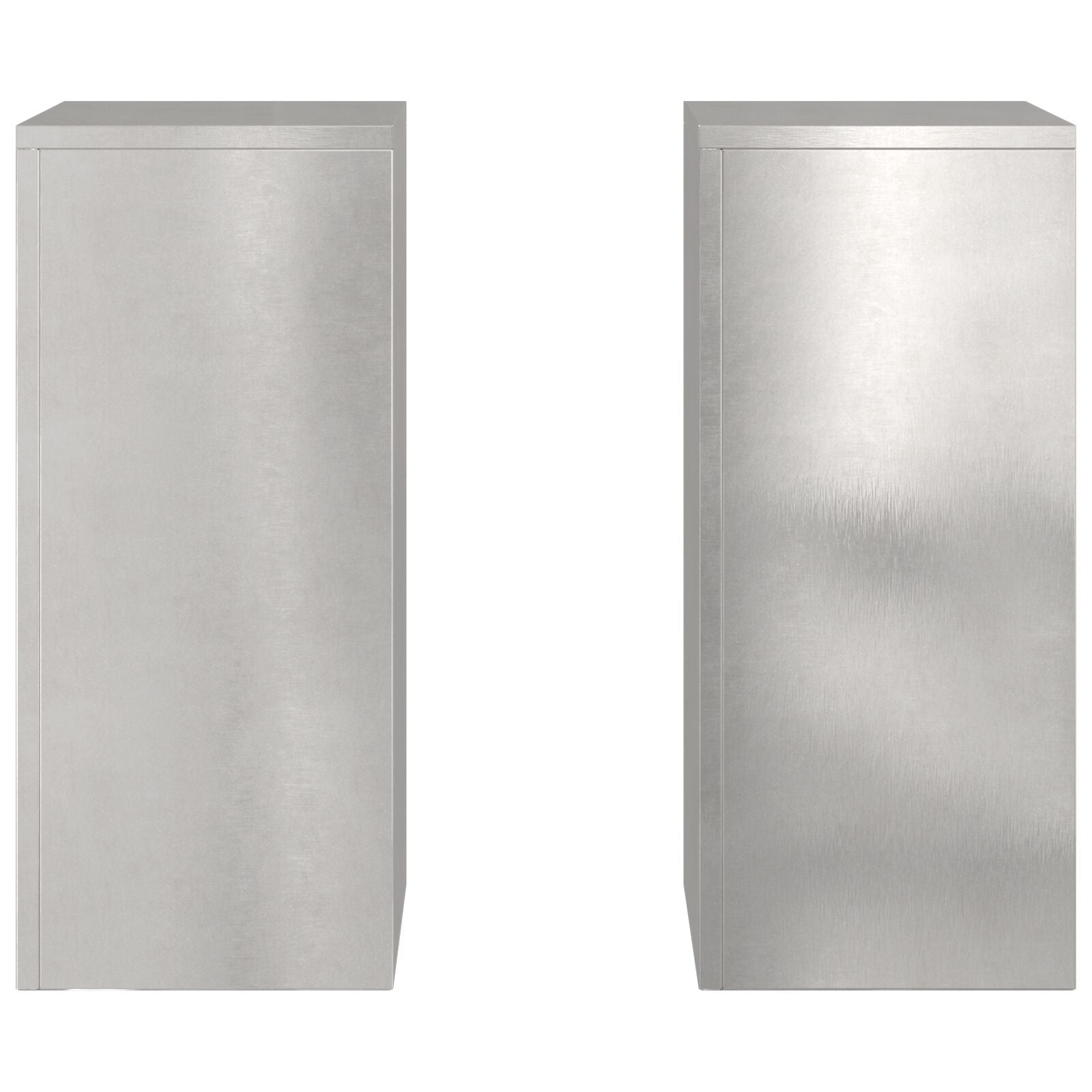 Buiten Plant Stands Pilaar 2 Stuks 24X24X55 Cm Roestvrijstaal 2x (55 cm)