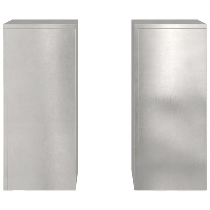 Buiten Plant Stands Pilaar 2 Stuks 24X24X55 Cm Roestvrijstaal 2x (55 cm)