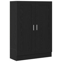 Boekenkast Zwart Eiken 82,5X30,5X115 Cm Gelaagd Hout