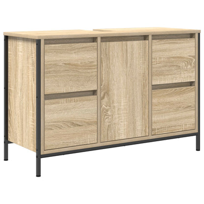 2-Delige Badkamermeubelset Sonoma Eiken Engineered Wood