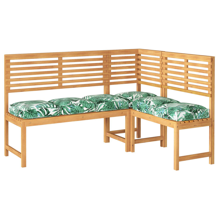 Buiten Kussen Set Van 6 Polyester 40 X 40 X 8 Cm Bladerig patroon