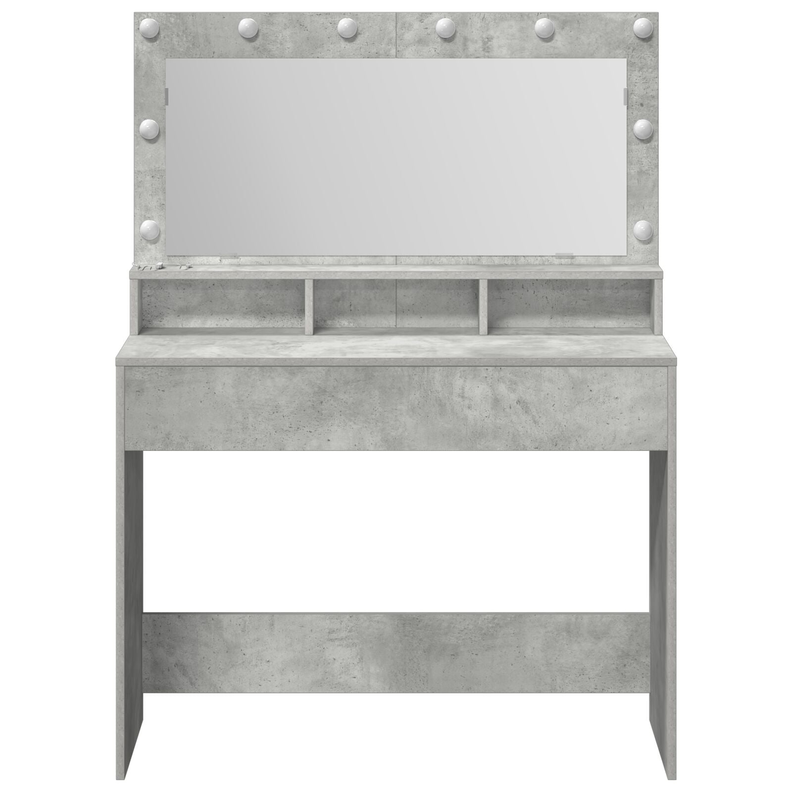 Kaptafel Met Led-Verlichting - Betonnen Grijs - Beton grijs 100 x 41 x 135 cm