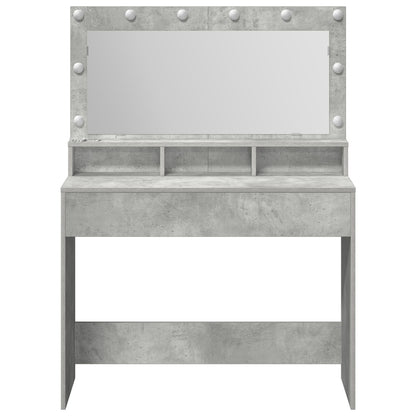 Kaptafel Met Led-Verlichting - Betonnen Grijs - Beton grijs 100 x 41 x 135 cm