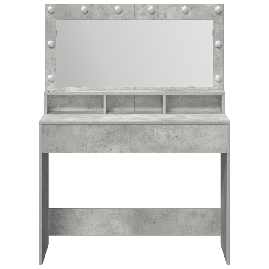 Kaptafel Met Led-Verlichting - Betonnen Grijs - Beton grijs 100 x 41 x 135 cm
