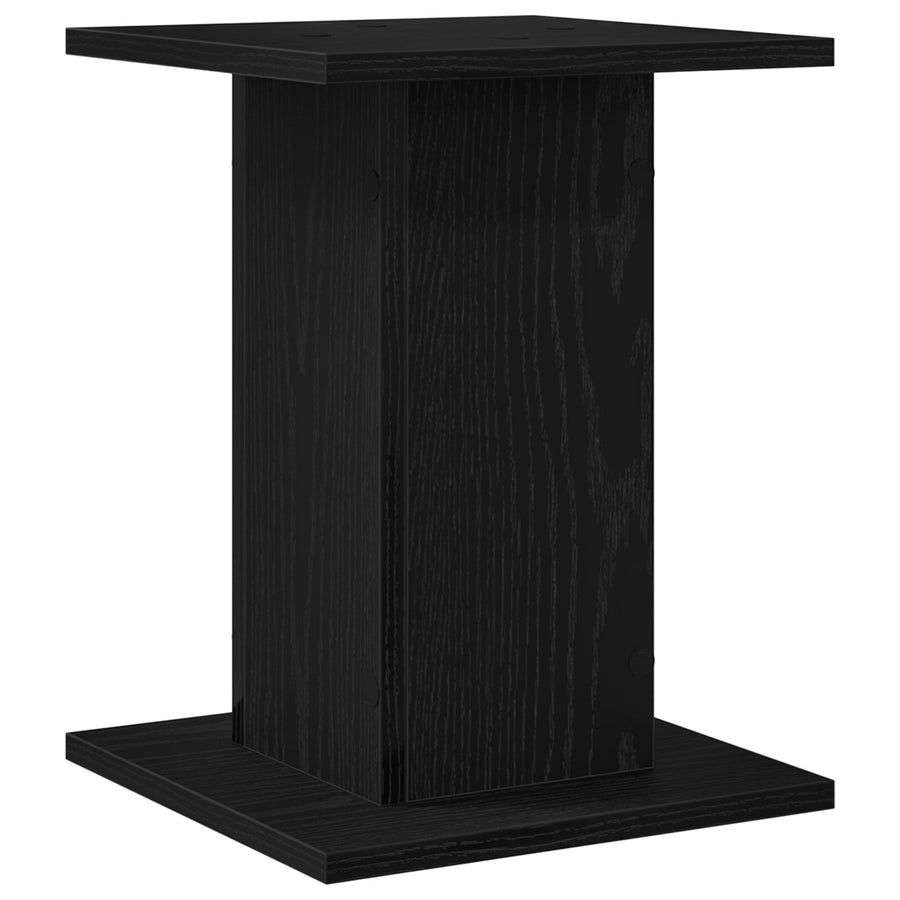 Plantstandaard 2 Stuks Zwart Eiken Engineered Wood 30 x 30 x 40 cm Zwarte eiken
