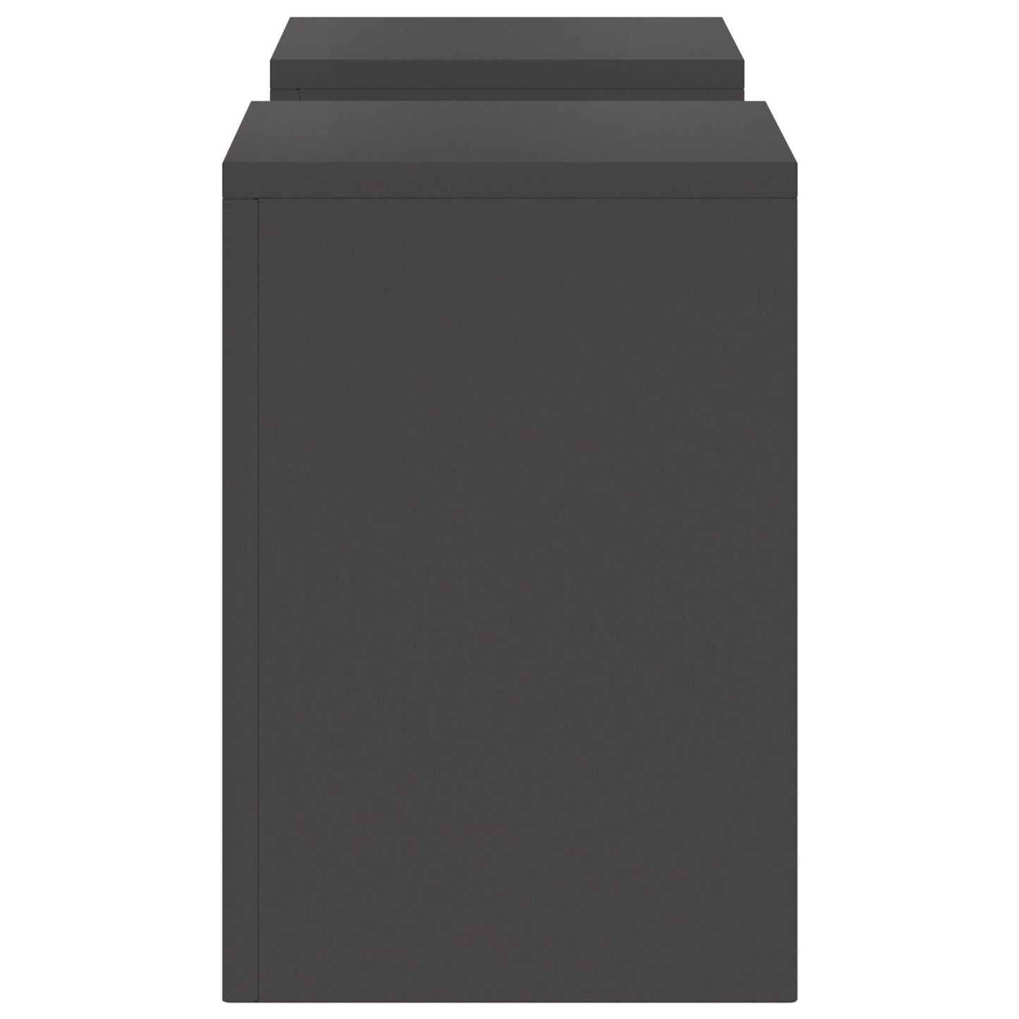 Buitplantenstandaards Pilaar 2 Stuks 24X24X35 Cm Staal Zwart 2x (35 cm)