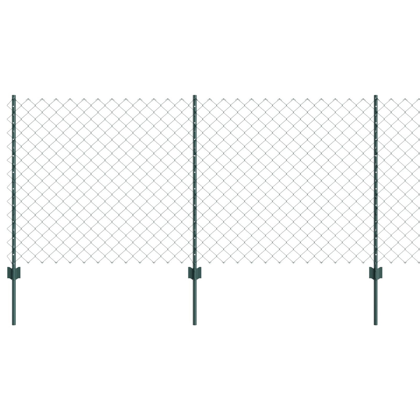Kettinglink Hek Met 10 U Palen Groen 1X10 M Staal