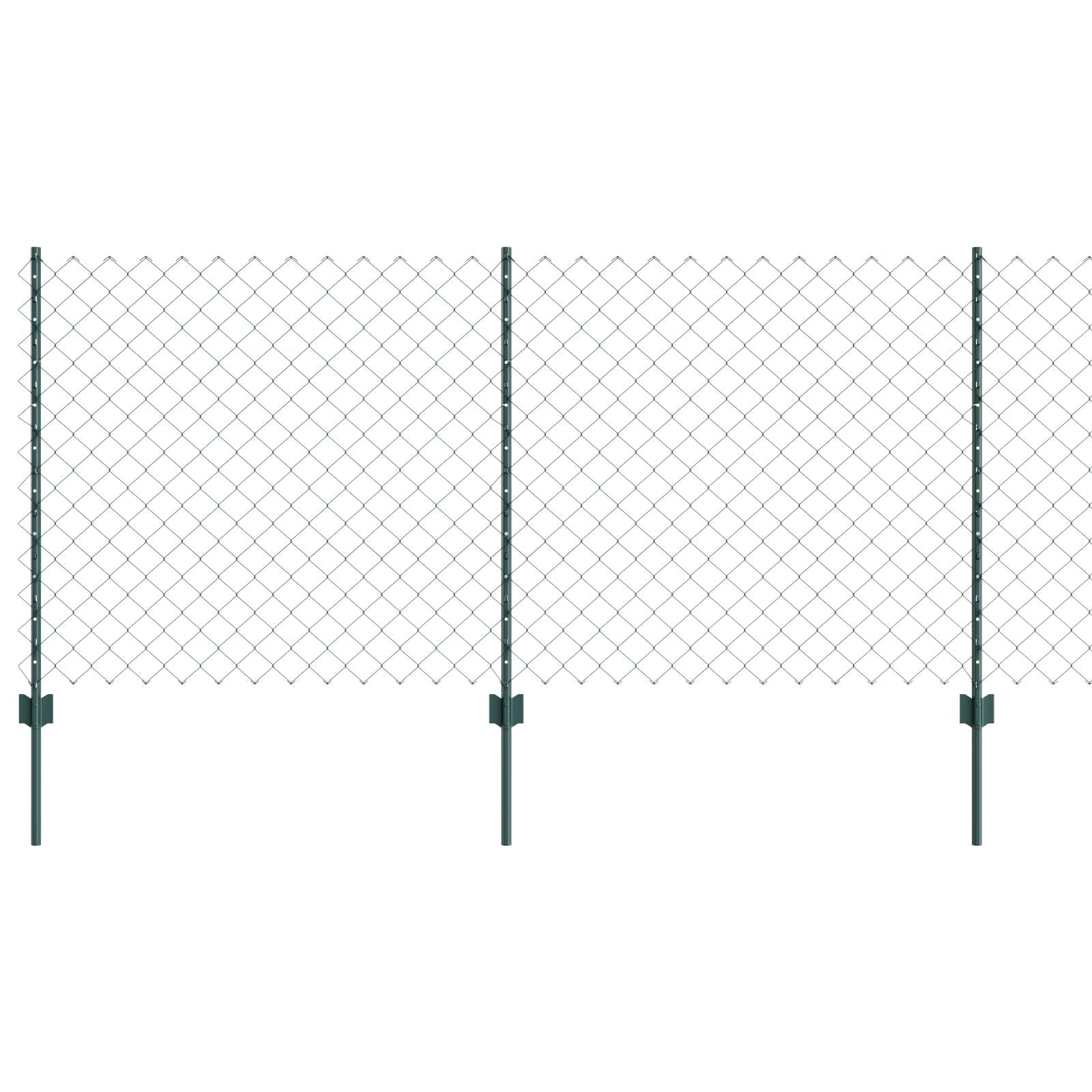Kettinglink Hek Met 10 U Palen Groen 1X10 M Staal