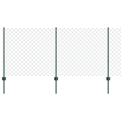 Kettinglink Hek Met 10 U Palen Groen 1X10 M Staal