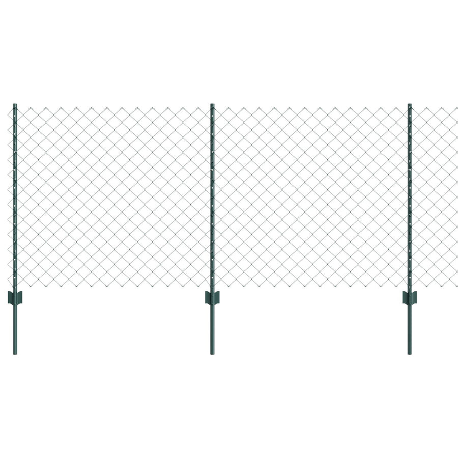 Kettinglink Hek Met 10 U Palen Groen 1X10 M Staal